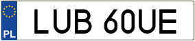 Truck License Plate